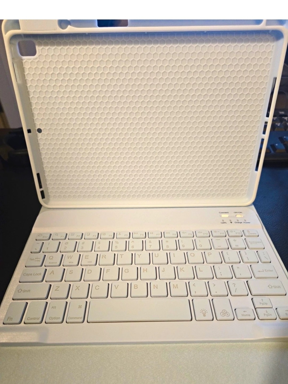 Blue Honeycomb Tablet Keyboard Case